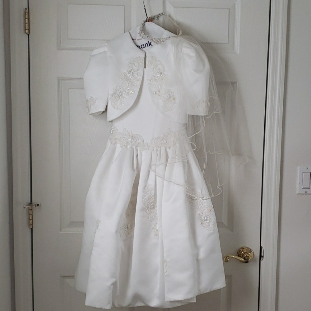 Couture by Fatima Communion Dress with veil